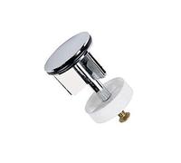 SOUREPOSE Tapón de desagüe para baño de 40 mm, latón cromado, para bidé, lavabo, piedras