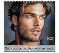 Sous le charme d'hommes sensuels (Calendrier mural carré 2026 30x30 cm) Calendrier double avec une page pour vos prises de notes: Plongez dans un ... douze visages masculins à couper le souffle.