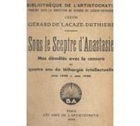 Sous Le Sceptre Danastasie (ebook)