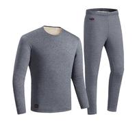 sous Ropa térmica para hombre con suéter y pantalones calefactores bajo ropa calentada a 18 zonas, conjunto de hombre de invierno cálido en forro polar superior y pantalón térmico conjunto de correr