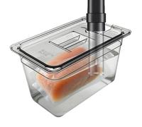 Sous Vide Container, Water Tank, Cooking Bucket, Transparent Airtight Sealed Box, Heat-Resistant Circulation Bin with Lid for Kitchen Family Restaurant Food Truck Rental Property Use