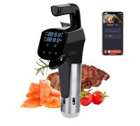 Sous Vide - Máquina de cocción térmica de 1100 W, circulador de inmersión con aplicación y control LED, temperatura y tiempo ajustables para carne y verduras