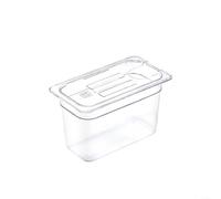Sous-vide - Recipiente de policarbonato de 11 l para dispositivos con base de 60 mm, olla transparente con escala de medición y tapa, resistente al calor de -40 a 100 grados, alfombrilla