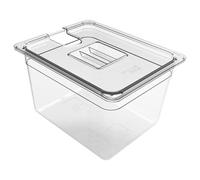 Sous Vide Recipiente PC Vacío Cuenco para Cocer al Vacío, Antiadherente y Apto para Lavavajillas, Tanque de Agua Sous Vide Baño de Agua con Tapa Para Apartamento Alquiler Casa Restaurante Camión de