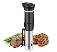 Sous Vide Roner Cocina Baja Temperatura, 1000W, Pantalla LCD táctil, Temporizador, Cocinero Circulador, Máquina de Cocción al Vacío de Acero Inoxidable, Recetario
