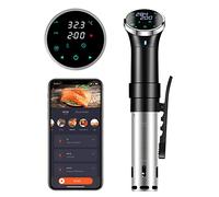 Sous Vide Roner, WIFI Cocina Baja Temperatura 1100W con Rango Temperatura 25-95℃ y Timer, 360° Circulador Térmico Inmersión, Prueba Agua IPX7, Sous Vide Cocedor Stick para Fiestas, Comidas Navideñas