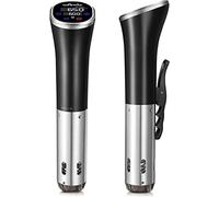 Sous Vide, Wancle Roner Cocina Baja Temperatura 1100W Inmersión a Prueba de Agua IPX7 Circuladores Con función de reserva, fácil de almacenar