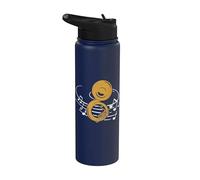 Sousaphon Music Notes Instrumento De Latón Música De Latón Stainless Steel Insulated Water Bottle