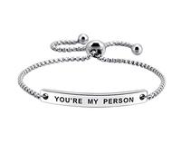 SOUSYOKYOSAM - Pulsera con el Texto You'Re My Person y Grabado a Mano, Regalo para el Amante de la Familia