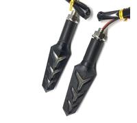 SOUTES Accesorios para indicadores Indicatore Di Direzione Lampeggiante Per Moto Universale, Relè Integrato, Lampeggiatore Coda Pieghevole, 2 Pezzi/4 Pezzi, Indicatori Che Scorrono Acqua Per(2pcs)