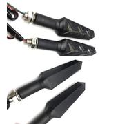 SOUTES Accesorios para indicadores Indicatore Di Direzione Lampeggiante Per Moto Universale, Relè Integrato, Lampeggiatore Coda Pieghevole, 2 Pezzi/4 Pezzi, Indicatori Che Scorrono Acqua Per(4pcs)
