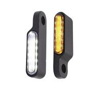 SOUTES Accesorios para indicadores Para Harley Para Davidson 2 Uds Luz De Señal Giro Para Motocicleta Intermitente Lámpara Blanca Para Correr Manillar Indicadores Lámparas