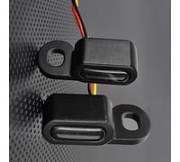 SOUTES Accesorios para indicadores Para Harley Para Davidson Para Touring Accesorios 12V Intermitentes De Motocicleta Luz Del Manillar La Lámpara Señal Ámbar Intermitente Secuencial(Nero)