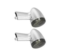 SOUTES Accesorios para indicadores Para Harley Para Davidson XL883 XL1200 Sportster 1992-2021 2020 2019 2018 2017 2016 2015 2014 2013 2012 2011 Luces Intermitentes Para Motocicleta(Silver Black)