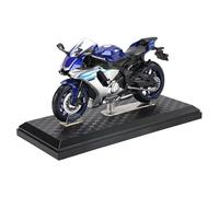 SOUTES Modelo de motocicleta 1:12, modelo de motocicleta fundido a presión, portátil, de carreras, simulación, juguetes para Y&AMAHA YZF-R1 YZFR1 YZF R1 (azul)
