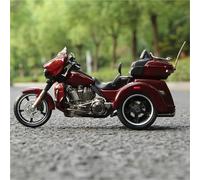 SOUTES Modelo de Motocicleta 1:12 para Harley para Davidson CVO para Tri Glide 2021 Trikes Vehículos De Fundición A Presión Modelo De Motocicleta Coleccionable Juguetes Diecast Moto Regalo(Rosso)