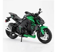 SOUTES Modelo de Motocicleta 1:12 para Kawasaki Z1000 Volante Delantero, Dirección, Sonido Y Luz: Regalos Navideños Modelo De Motocicleta Aleación, Juguetes Fundición A Presión(Vert)