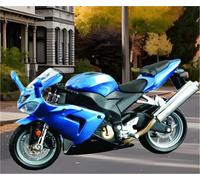 SOUTES Modelo de Motocicleta 1 Pieza para Kawasaki para Ninja ZX-10R, Simulación De Aleación A Escala 1/18, Modelo Motocicleta Juguete