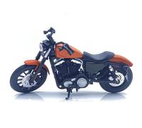 SOUTES Modelo de Motocicleta Adornos Regalos 1:12 para Harley, para Sportster, para Iron 883, Motos Todoterreno, Juguetes, Coches Colección De Maquetas Aleación(Orange)