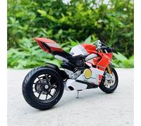 SOUTES Modelo de Motocicleta Aleación 1:18 para Ducati Panigale V4 S para Corse Maqueta De Motocicleta, Juguete, Regalo, Adorno para Tarta