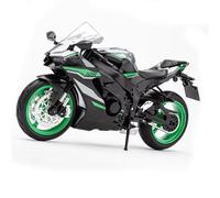 SOUTES Modelo de Motocicleta Aleación Fundida A Presión Adorno con Luz Y Sonido Regalos De Motocicletas 1/12 para Kawasaki para NIJIA ZX-10R Juguetes Maquetas(Nero)