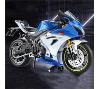 SOUTES Modelo de Motocicleta Colección De Aleación Fundida A Presión 1:12 para Suzuki GSX R1000R Maqueta Motocicleta Adornos, Regalos Juguetes Y Coches(BLU)