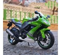SOUTES Modelo de Motocicleta Maqueta De Motocicleta Juguete Regalo 1/12 para Kawasaki para Ninja ZX-10R, Simulación Aleación, Metal Fundido A Presión(Vert)