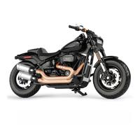 SOUTES Modelo de Motocicleta Maquetas De Motocicletas Juguete 1:18 para Harley para Davidson Fat Bob 114 2022, Vehículos Fundición A Presión, Adornos Coleccionables, Regalos(Nero)