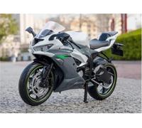 SOUTES Modelo de Motocicleta Miniatura De Motocicleta Aleación 1:12, Modelo Juguete Fundido A Presión, Regalo para Kawasaki para Ninja ZX-6R(Grey)