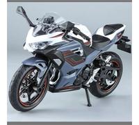 SOUTES Modelo de Motocicleta Modelo De Motocicleta Fundición A Presión para Kawasaki para Ninja 400 A Escala 1:12, Juguete Colección, Regalo, Todoterreno(Grey)