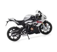 SOUTES Modelo de Motocicleta Modelo Motocicleta para BMW S1000RR A Escala 1/12, Juguete Aleación, Coche Fundido A Presión, Rueda Delantera, Dirección, Neumáticos Goma, Regalos Navideños(Silver)