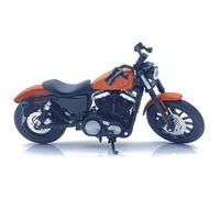 SOUTES Modelo de Motocicleta Motos Todoterreno, Coches De Juguete Colección Maquetas Motocicletas Aleación Adornos Y Regalos A Escala 1/12 para Harley,para Sportster E para Iron 883(Orange)
