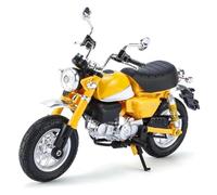 SOUTES Modelo de Motocicleta Regalo con Sonido Y Luz 1:12 para Honda para Monkey, Motocicleta De Juguete, Modelo Metal Fundido A Presión para Super para Sport Colección En Miniatura(Jaune)