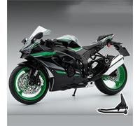 SOUTES Modelo de Motocicleta Vehículo De Juguete con Sonido Y Luz 1/9 para Kawasaki ZX-10R Motocicleta Miniatura Aleación Metal Fundido A Presión(Grey)