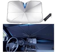 SOUTES Parasol de Parabrisas Delantero, para Ford Kuga (CX482) Titanium/X/ST Line 2019-2024 Parasol Coche, Parabrisas Interior, Plegable,Fácil de Instalar y Almacenar,125 * 65CM