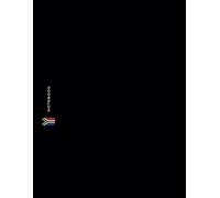 South Africa Flag A4 Notebook: Minimalist Black Gloss Cover, 120 Lined Interior Pages, 60 sheets, Cream Paper, 8.5 x 11 inches. South African Flag ... Back-to-School Activities and Office Supplies