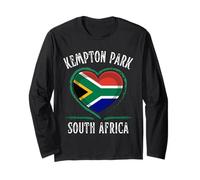 South Africa Flag Heart Kempton Park City Manga Larga
