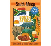 South Africa Word Search: Word searches with easy to read Print about X,X,X, and more| 110 pages | 50+ puzzles| activity books…gift for, holidays, vacation and free time