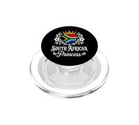 South African Princess South Africa Flag South African Girl PopSockets PopGrip para MagSafe
