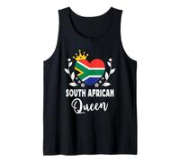 South African Queen South Africa Flag South African Woman Camiseta sin Mangas