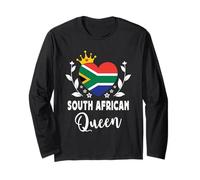 South African Queen South Africa Flag South African Woman Manga Larga