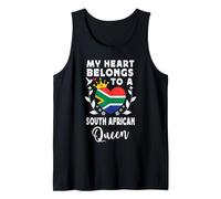 South African Queen Wife Girlfriend South Africa Flag Camiseta sin Mangas