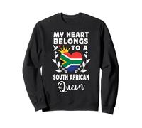 South African Queen Wife Girlfriend South Africa Flag Sudadera