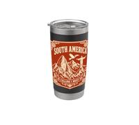 South America is Calling and I Must Go - Camiseta de regalo de viaje Vaso térmico de acero inoxidable de doble pared