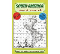 South America Word Search Puzzle Book: Word Searches with Easy to Read about South America, Destinations, Landmarks and More |6x9 inches, 110 pages| ... …Gift for Vacations, Holidays and Free Times