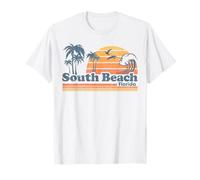 South Beach Miami Florida Vintage Vacaciones de primavera de los años 70 Retro Camiseta