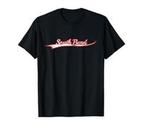 South Bend Indiana Vintage Varsity Distressed Camiseta