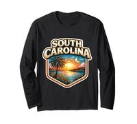 South Carolina Souvenir State Visitor Memorabilia Turista Manga Larga