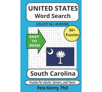 South Carolina Word Search Puzzle Book: Historical Cities and Towns of the Palmetto State in Easy to Read Print! (Part of a Collection of ALL 50 ... America Word Search Puzzle Books Collection)