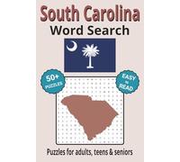South Carolina Word Search Puzzle Book: Search with Easy to Read Print about South Carolina cities, wildlife, plant life and more| 6x9 inches, 110 ... Gifts for Vacations, Holidays & Free Times